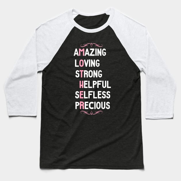 Amazing Loving Mother Appreciation Baseball T-Shirt by chimpcountry